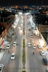 ارتفاع استاندارد چراغ خیابانی